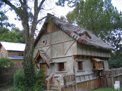 Phillips calls this Huntsville, Texas, home—made almost entirely of recycled materials—a composite of every storybook home he read about as a child.